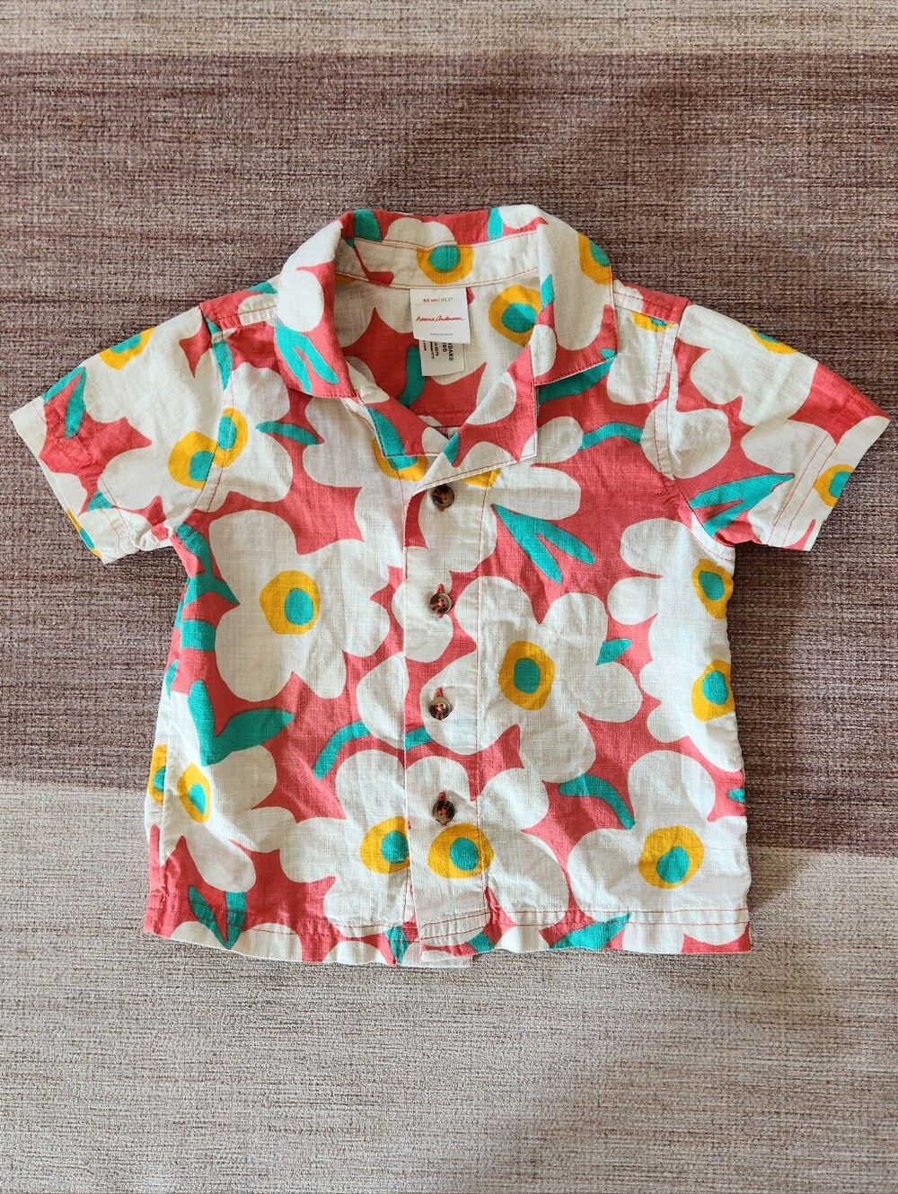 Hanna Andersson tropical button-down shirt